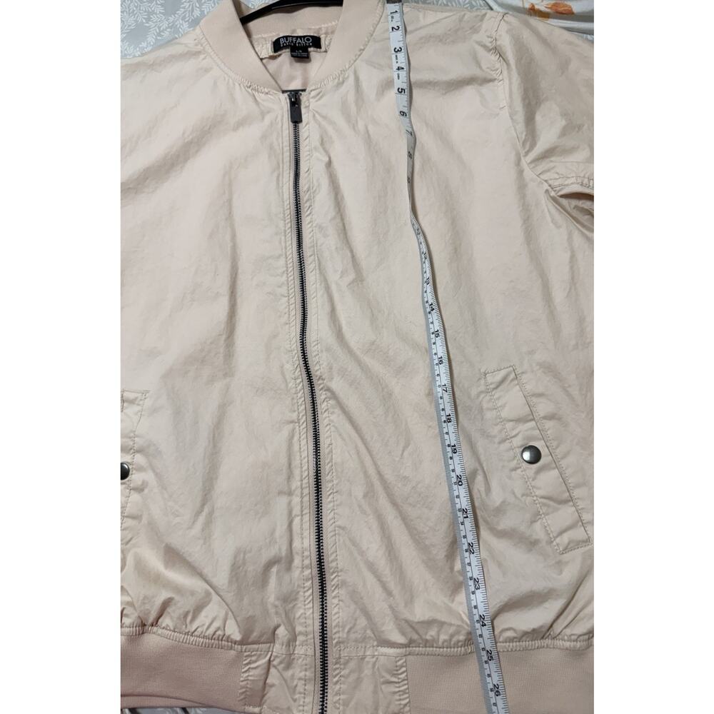 Buffalo David Bitton Bomber Jacket Womens Large Pale Light Pink Full Zip - Picture 10 of 11